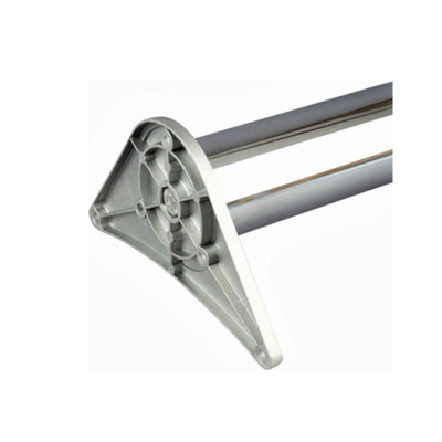 870mm Worktop Leg Breakfast Bar Support Polished Chrome Adjustable Foot 60mm Diameter - 4