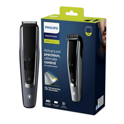 Philips Beard & Stubble Trimmer / Hair Clipper For MenSeries 500040 Length SettingsSelf-Sharpening Metal BladesUk 3-Pin from B&Q