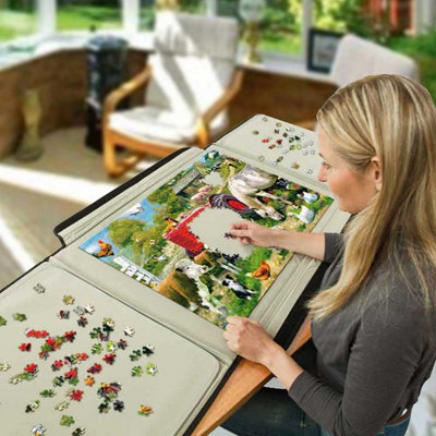 Puzzle Mates Portapuzzle 1000 Piece Jumbo Jigsaw Board Storage Mat Case - Image 4