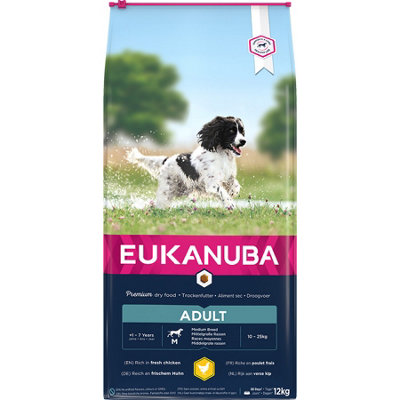 Eukanuba Dog Adult Medium Breed Chicken 12Kg