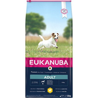 Eukanuba Active Adult Small Breed Chicken 12Kg from B&Q