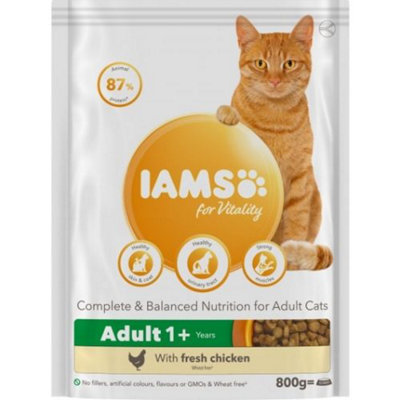 Iams Vitality Adult Cat With Fresh Chicken 2Kg from B&Q
