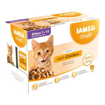 Iams Delights Kitten In Jelly 8Pk from B&Q