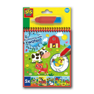 B&Q -  Colouring With Water Book With Water BrushFantasy