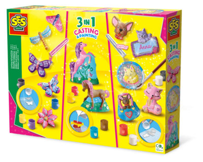 SES Creative - 3-in-1 Casting and Painting Set - Arts and Crafts Activity Kit - Image 6