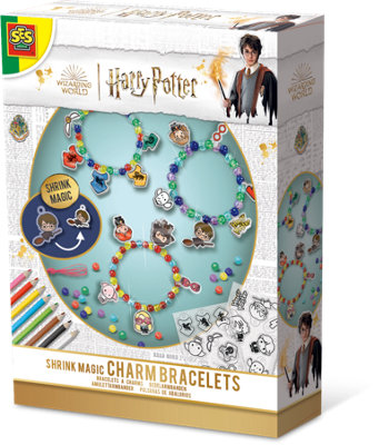 SES Creative 09343 Harry Potter Shrink Foil Magic Charm Bracelets Kit for Kids Coloured Beads Mix and Harry Potter Figure Shrink Foil + Pencils - Image 5