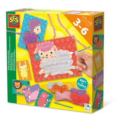 B&Q -  Ses Fluffy Animal Embroidery Kit