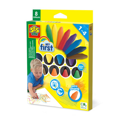 B&Q -  My First Crayons 8-Pack For Toddlers