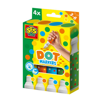 B&Q -  Ses Dot Markers 4 Colours Xxl Set