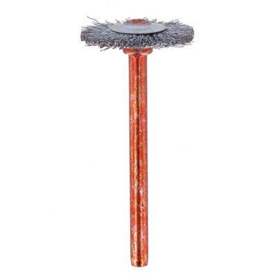 Dremel Stainless Steel Multi-Tool Wire Brush (Dia)19Mm, Pack Of 2 Bronze/Silver