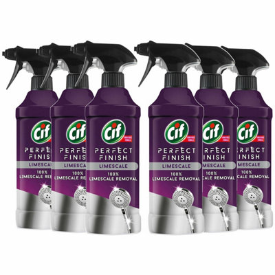 Cif Perfect Finish 100% Limescale Removal Spray 435Ml, 6Pk