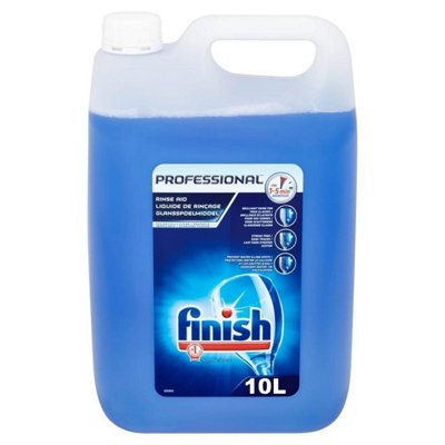 2 X Finish Professional Dishwasher Rinse Aid Clean & Shine 5L Total 10 Litres from B&Q
