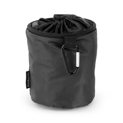 B&Q -  Black Fabric Peg Bag (H)28Cm (W)17.5Cm
