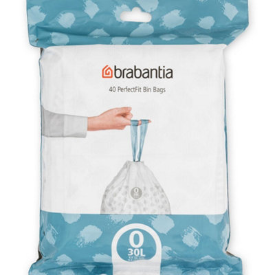 Brabantia Perfectfit Heavy Duty Bin LinersSize O30LPack Of 40 from B&Q