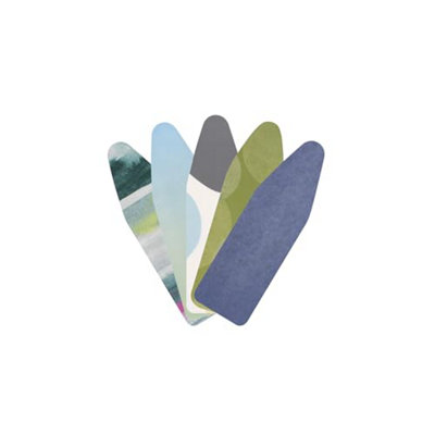 - Brabantia 8 mm Thick Underlay Ironing Board Cover (D / Colourful Mixed Random Selection) Heat-ResistantNon-SlipCord Fastener