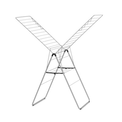 Brabantia Hangon Metallic Grey Foldable Laundry Airer25M from B&Q
