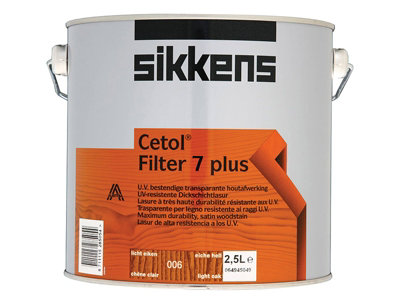 Sikkens Cetol Filter 7 Plus Translucent Woodstain Oak 2.5 Litre Light
