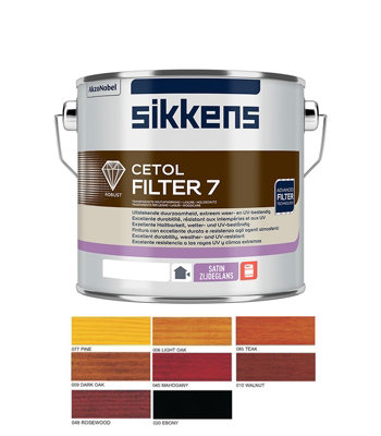 B&Q -  Cetol Filter 7 Plus Woodstain Paint2.5 LitreEbony (020)