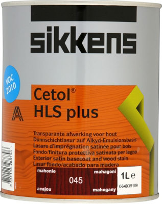 Sikkens Cetol Hls Plus Exterior Woodstain Mahogany 1L