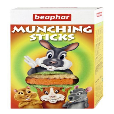 2 PACK BEAPHAR MUNCHING STICKS SMALL ANIMAL RABBIT HAMSTER TREAT CHEWS 150G - Image 8
