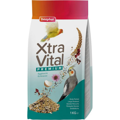 Beaphar Xtravital Large Parakeet Bird Food 1Kg from B&Q