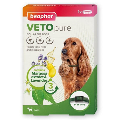 Beaphar Vetopure Plant-Based Protection Flea Collar For Dogs 65CmPack Of 6 from B&Q
