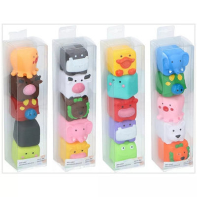 5 Baby Bath Childrens Tub Time Fun Squeezy Water Play Toys Buddies Swimming Pool - Image 2