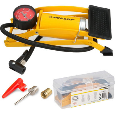 B&Q -  Single Barrel Foot Air Pump Car Bike Bicycle Manometer Inflatables Balls - Image 5