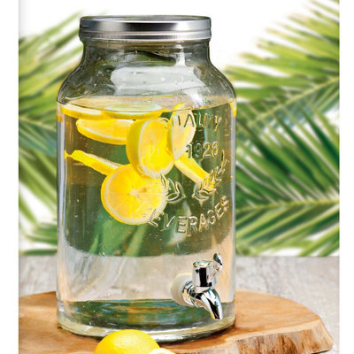 Urbn-Living Urbnliving 5.5Litre Glass Beverage Dispenser With Tap from B&Q
