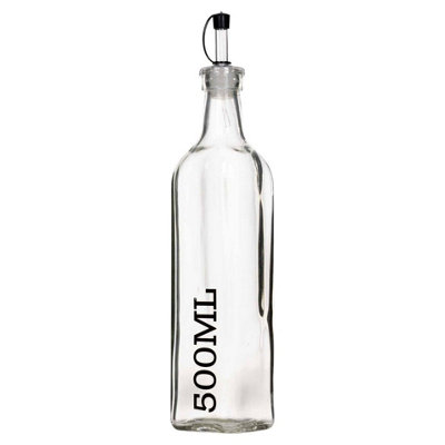 Urbn-Living Urbnliving 500Ml Glass Storage Jar With Air Tight Sealed Metal Clamp Lid Tall Kitchen Cruet from B&Q
