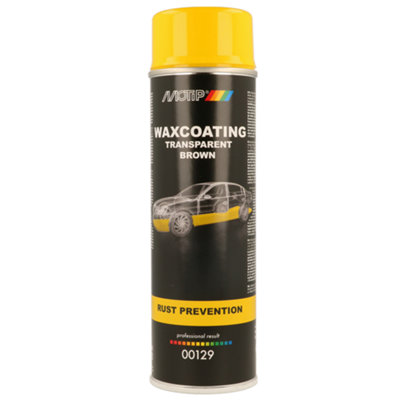 B&Q -  Underbody Waxcoating Transparent Brown Rust Prevention 500Ml