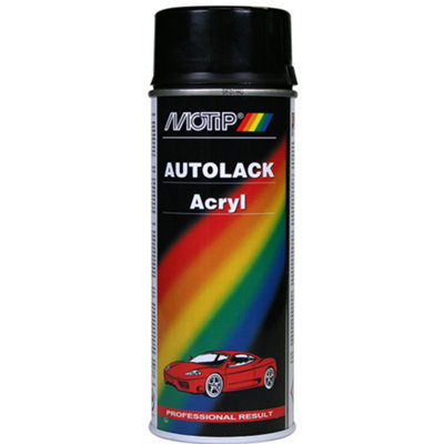 Motip Kompakt Black Metallic Paint 400Ml Acrylic Quality Gloss Weather-Resistant from B&Q