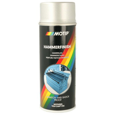Motip Hammerfinish Silver 400Ml from B&Q