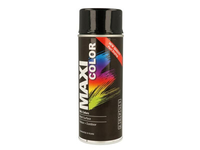 Maxicolor Black Mx9005 Spray Gloss Deep Ral9005 Mxcmx9005 400Ml