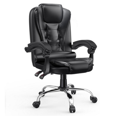 Onemill Executive Office Chair Ergonomic Recliner Computer Chair With Tilt Function For Home Office Working from B&Q