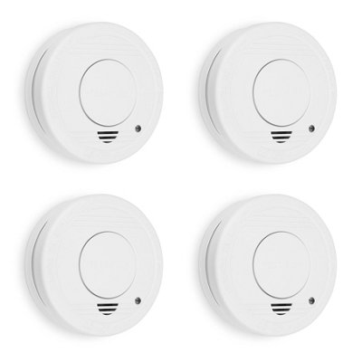 Smartwares Smoke Detector / Fire Alarm 4 Pack (1 Year Replacable Battery) from B&Q