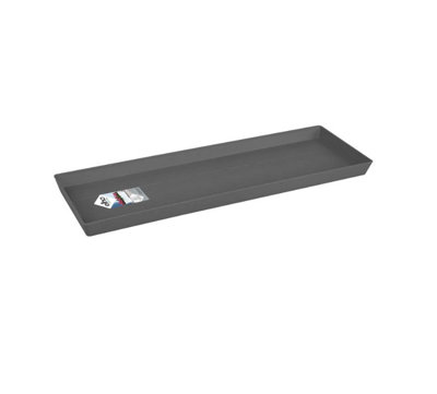 Elho Loft Urban Trough Saucer 50Cm For Plastic Plant Pot In Anthracite