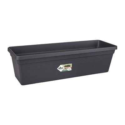 Elho Green Basics Trough Planter  - 60cm - Black/Living Black - Image 5