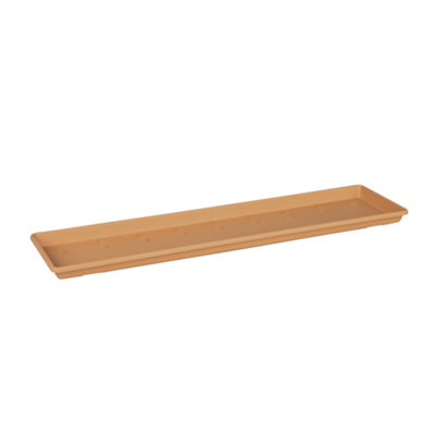 Elho 50Cm Green Basics Trough Saucer (Mild Terra) from B&Q