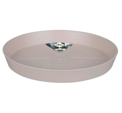 Elho Loft Urban Saucer Round 24Saucer For Outdoor & Accessories24.4 X H 3.4 CmWarm Grey from B&Q