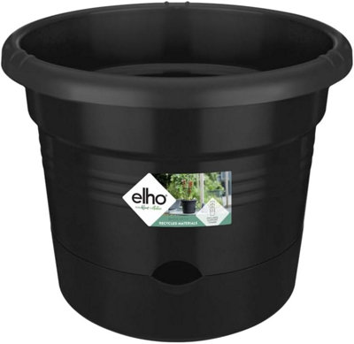 B&Q -  Green Basics Tomato Pot 33Flower Pot For Outdoor & Grow Your Own33.5 X H 26.0 CmLiving Black