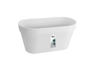 Elho Loft Urban Green Wall Duo 28Cm Plastic Plant Pot In White from B&Q