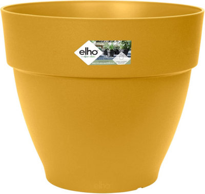 Elho 30Cm Vibia Campana Round Pot (Honey Yellow) from B&Q