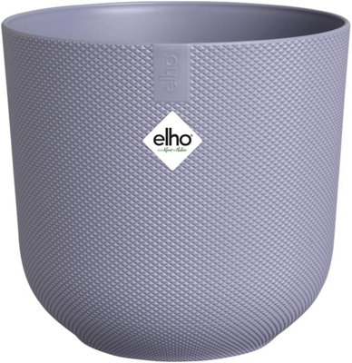 Elho Jazz Round 14Cm Lavendar Lilac Recycled Plastic Plant Pot from B&Q