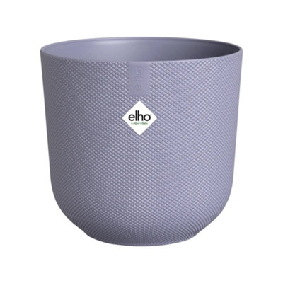 Elho Jazz Round 23Cm Lavendar Lilac Recycled Plastic Plant Pot from B&Q