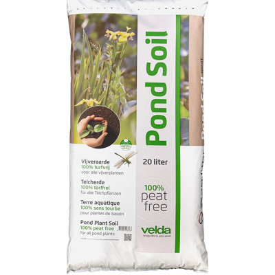 Velda Peat Free Pond Garden Planting Compost Growth Soil 20L from B&Q