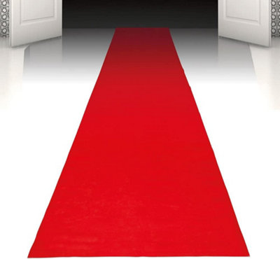Red Carpet Party Rug 450 X 60 Cm Self Adhesive Aisle Runner Wedding Vip Prom Event Entrance Decoration from B&Q