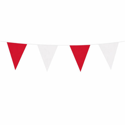 B&Q -  10M Red/white Triangle Bunting EnglandFootball & Sports Events