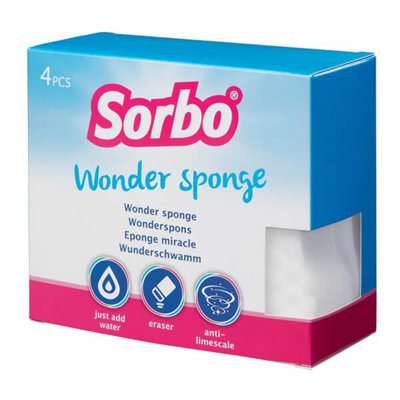 Sorbo Pack Of 4 Wonder Sponges from B&Q