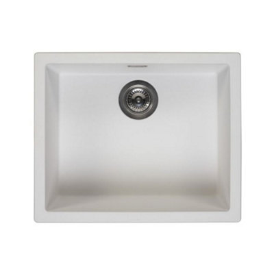Reginox Amsterdam 50 Pw Pure White 1 Bowl Inset Granite Kitchen Sink from B&Q
